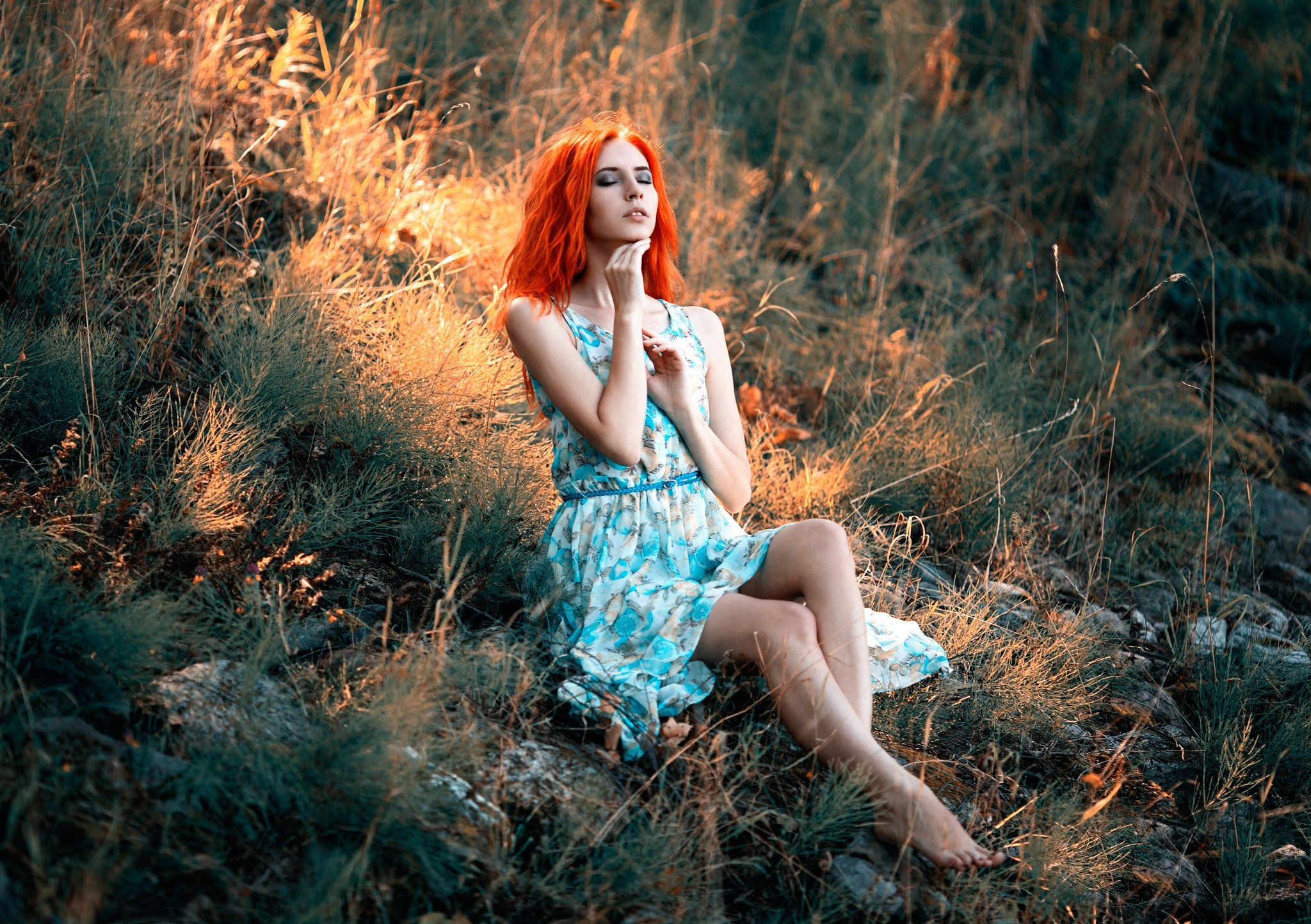 redhead, Women Outdoors, Women, Model Wallpaper