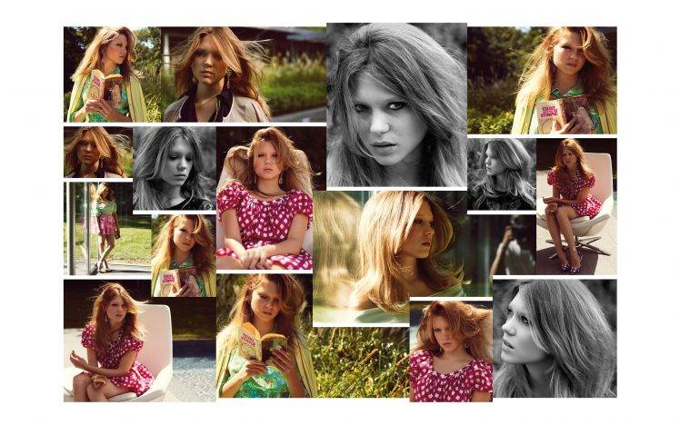 lea Seydoux, Actress, Celebrity, Women, Auburn Hair, Collage, Women Outdoors HD Wallpaper Desktop Background