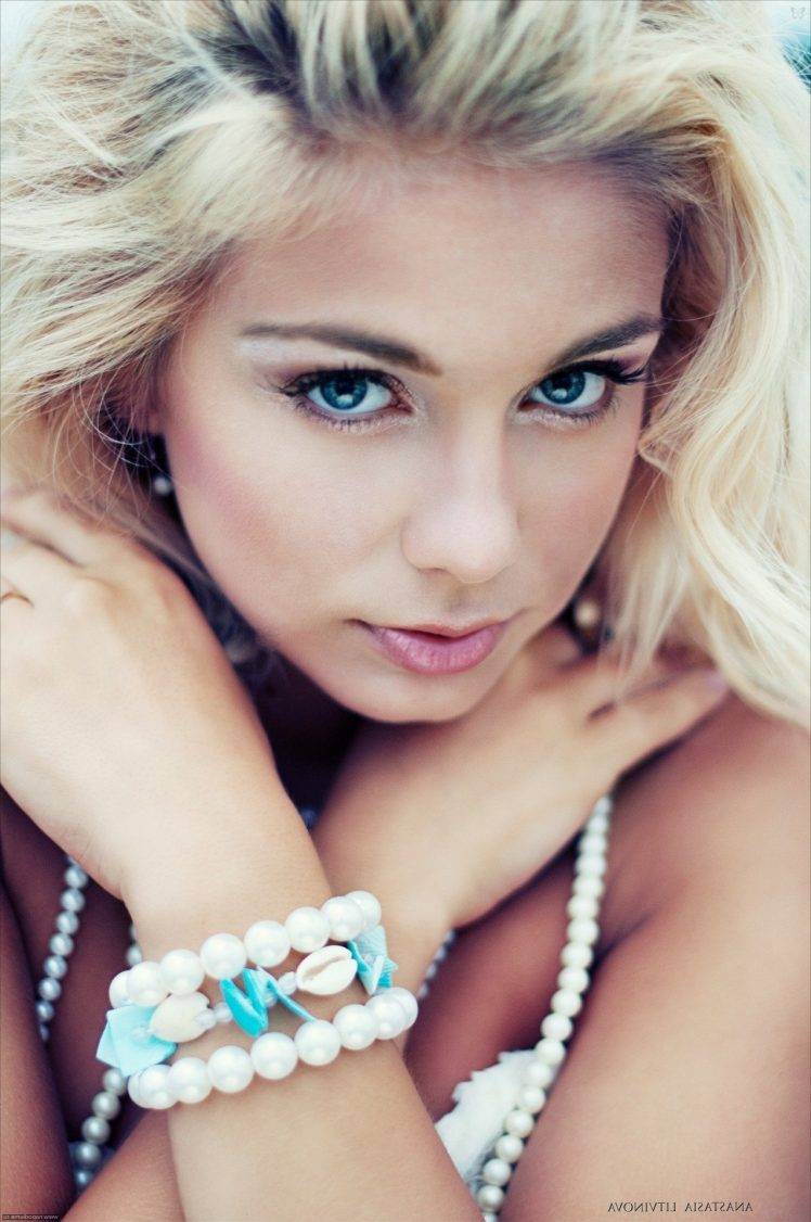 Blonde Model Russian Blue Eyes Katarina Pudar Wallpapers Hd