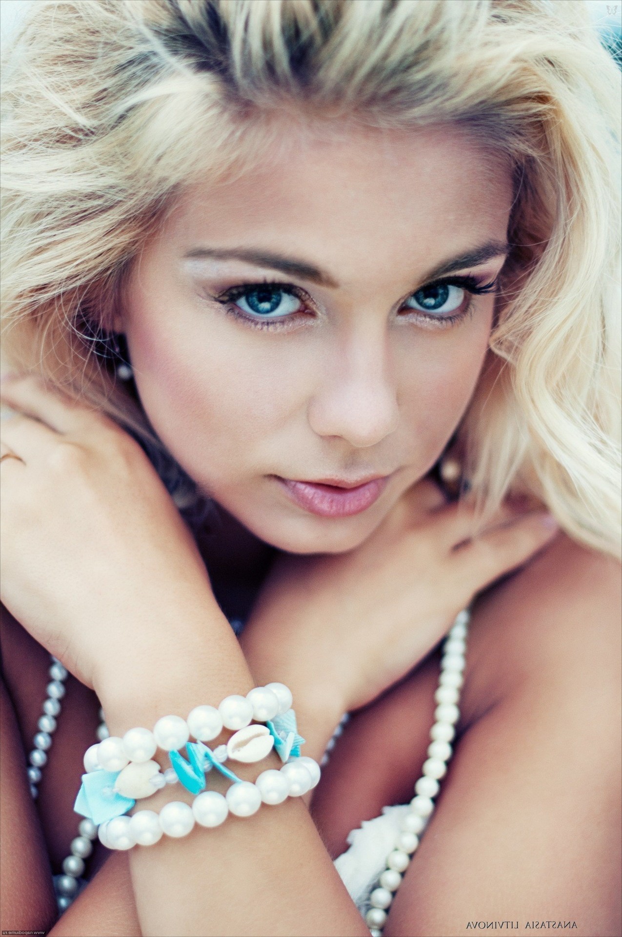blonde, Model, Russian, Blue Eyes, Katarina Pudar Wallpaper