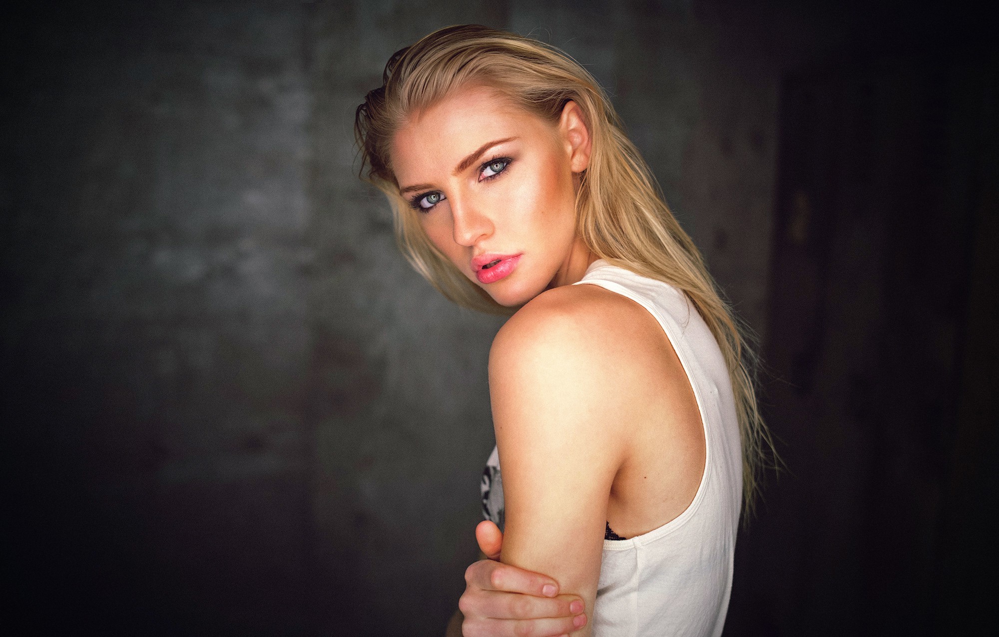 blonde, Face, Portrait, Model, Women Wallpaper