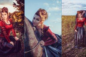 fantasy Art, Women, Collage, Horse, Women Outdoors