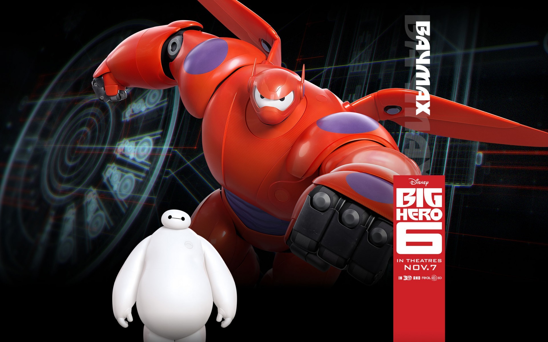 Baymax (Big Hero 6), Big Hero 6, Walt Disney, Disney, Animated Movies, Movies Wallpaper