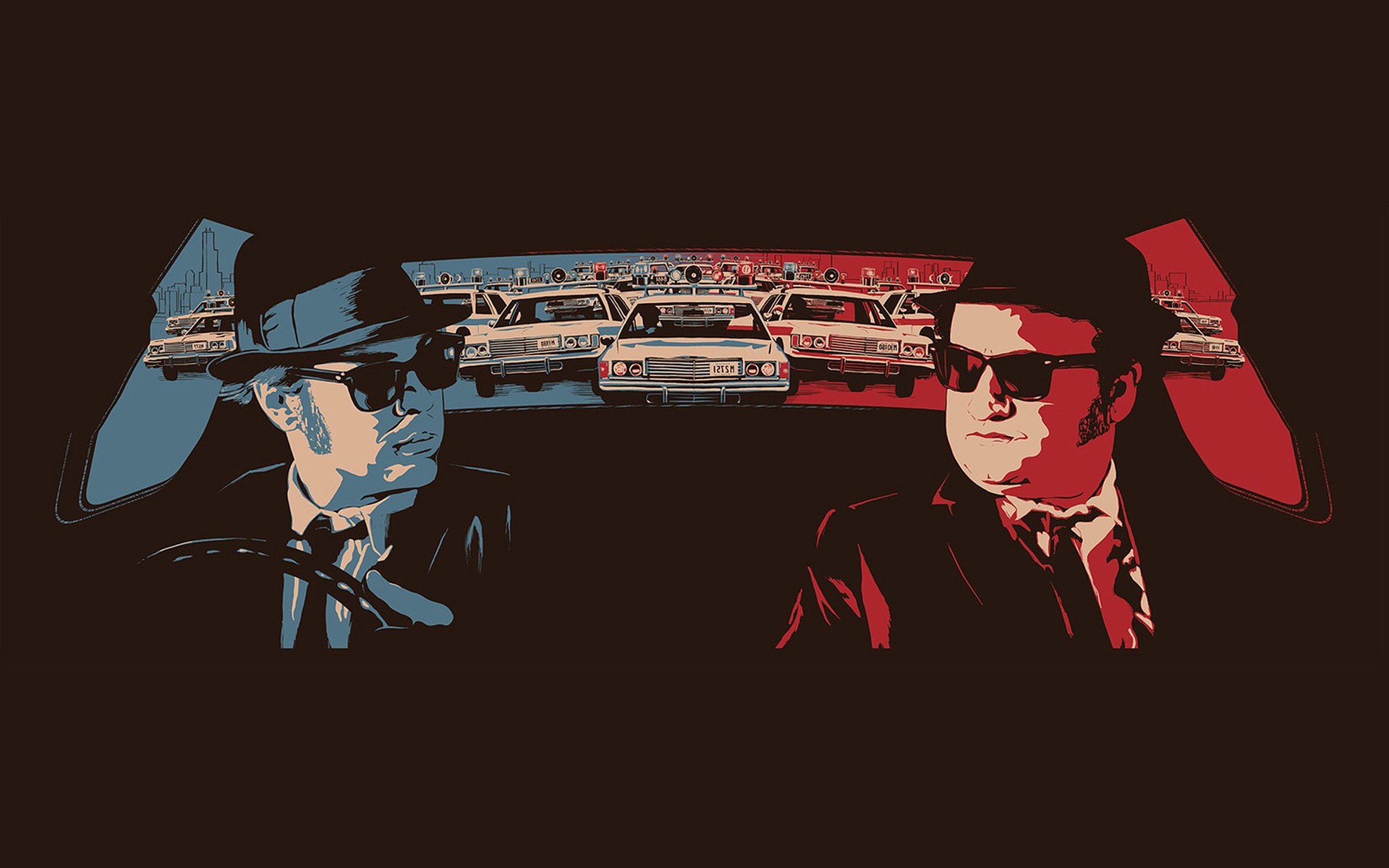 Blues Brothers, Movies, Dan Aykroyd, John Belushi Wallpaper