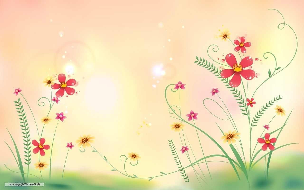 flowers, Red, Yellow Wallpaper
