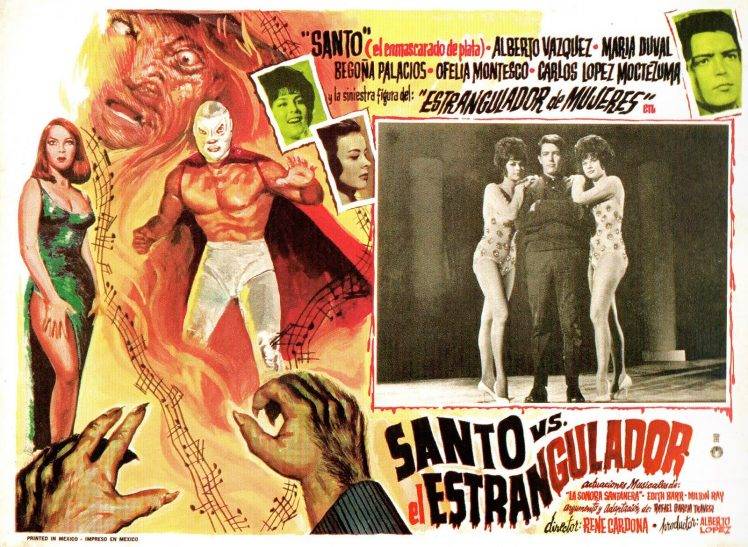 Santo Vs El Estrangulador, Film Posters, B Movies, Lucha Libre HD Wallpaper Desktop Background