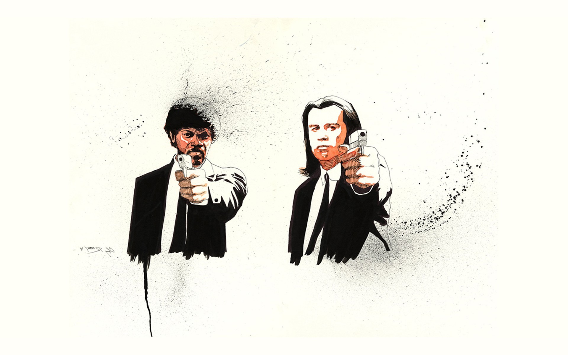 Pulp Fiction, Fan Art, Quentin Tarantino, Movies, Samuel L. Jackson Wallpaper
