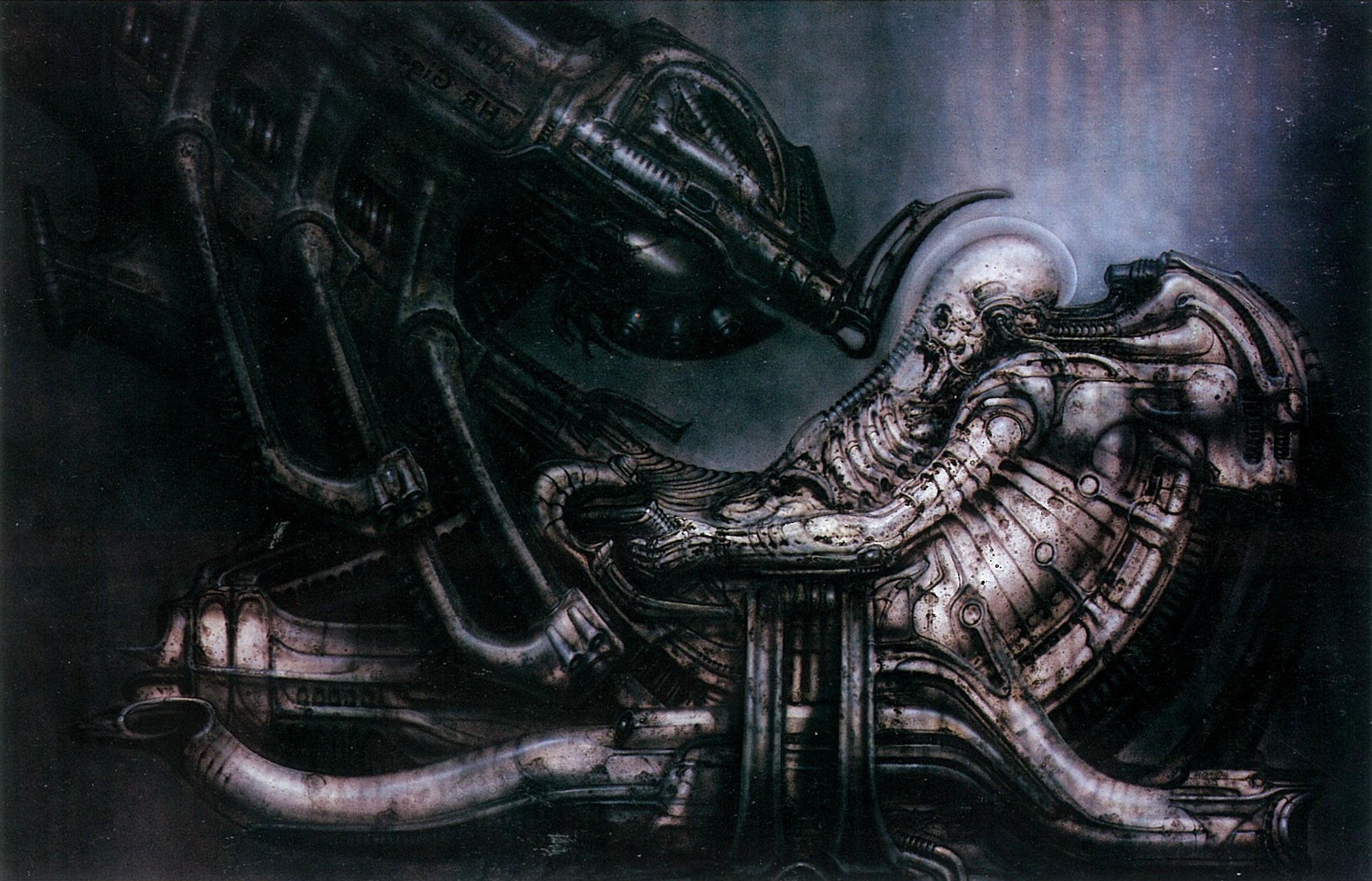 aliens, Machine, Aliens (movie), Prometheus (movie), H. R. Giger Wallpaper