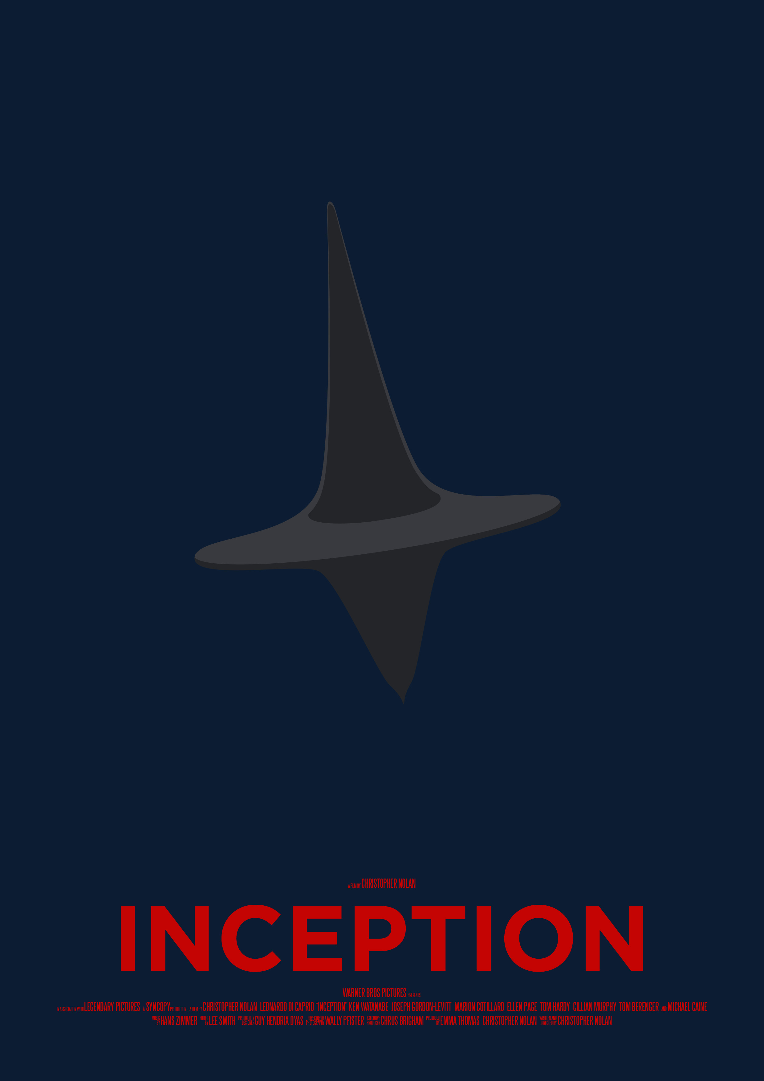 movies, Film Posters, Minimalism, Blue Background, Inception Wallpaper