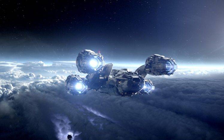 Prometheus (movie), Spaceship, Space HD Wallpaper Desktop Background