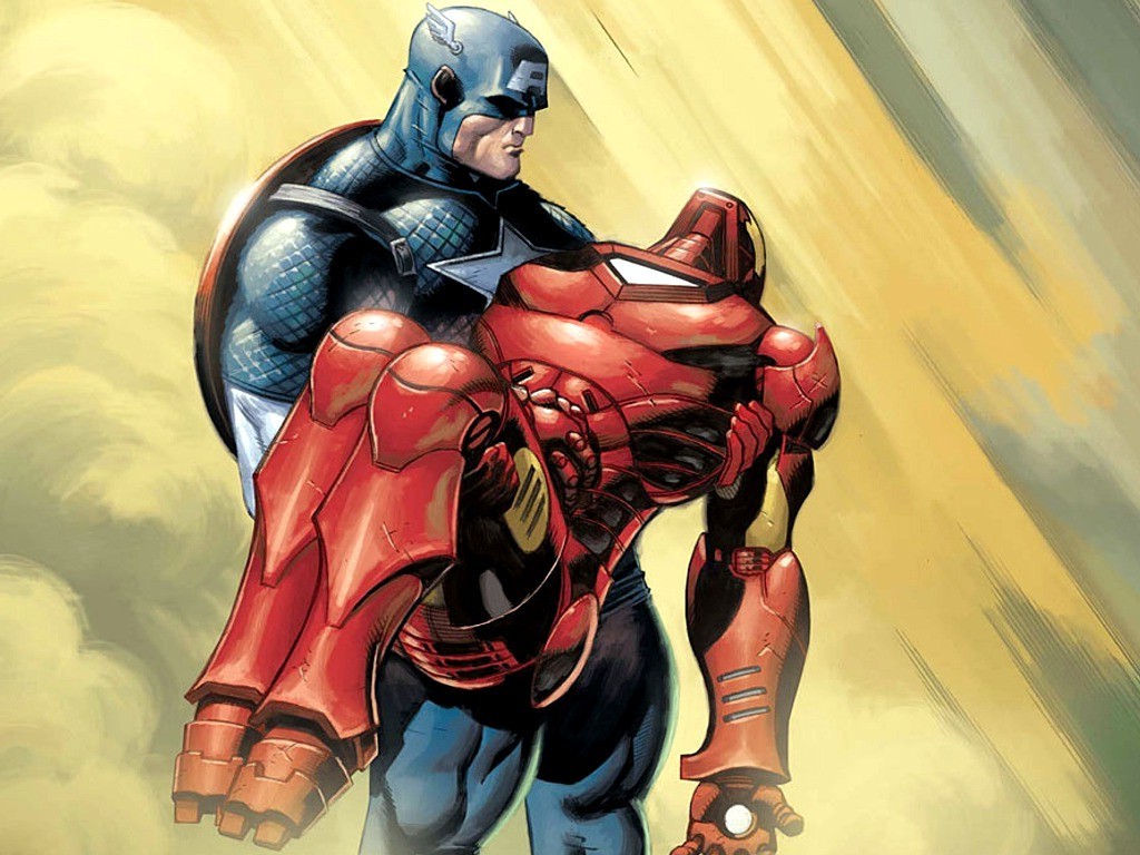 movies, Iron Man, Captain America, Comic Books Wallpaper
