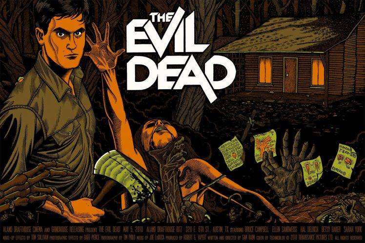 Evil Dead, Artwork, Movies, Movie Poster HD Wallpaper Desktop Background