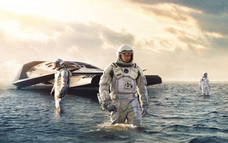 Interstellar (movie), Movies, Matthew McConaughey, Water, Spacesuit, Science Fiction, Futuristic HD Wallpaper Desktop Background