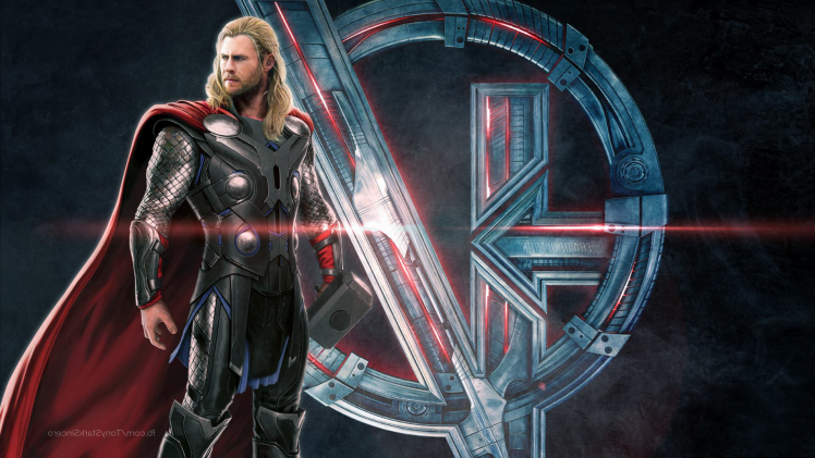 The Avengers, Avengers: Age Of Ultron, Superhero, Symbols, Thor, Chris Hemsworth, Movies, Concept Art HD Wallpaper Desktop Background