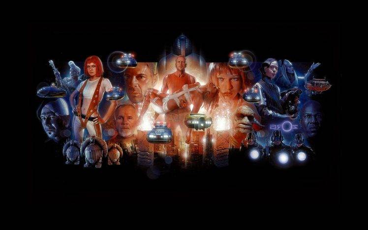 The Fifth Element, Movies, Bruce Willis, Gary Oldman, Science Fiction, Fan Art, Milla Jovovich HD Wallpaper Desktop Background