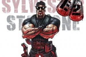 Sylvester Stallone, Drawing, Movies, The Expendables 2