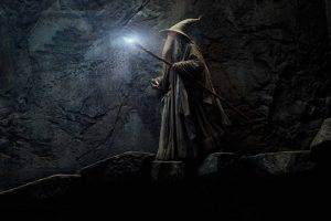 movies, Gandalf, The Hobbit: The Desolation Of Smaug, Wizard, Glowing