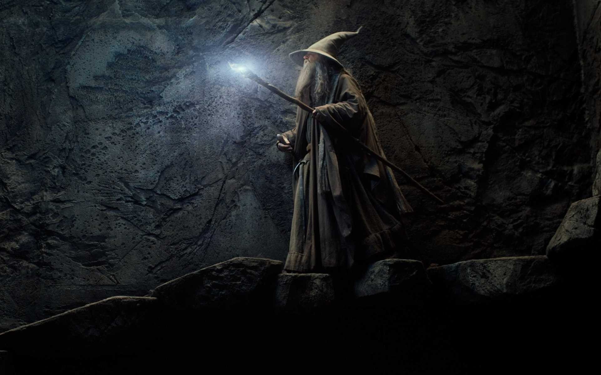 movies, Gandalf, The Hobbit: The Desolation Of Smaug, Wizard, Glowing Wallpaper