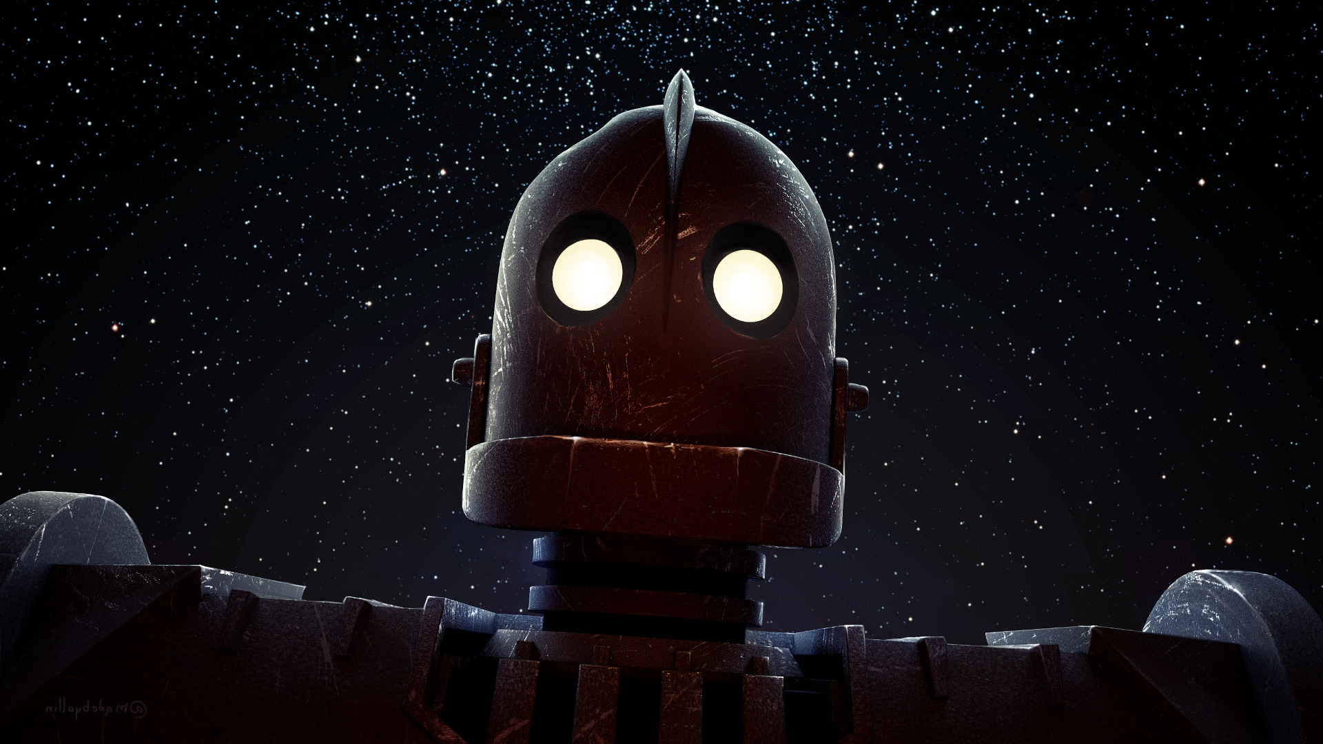 The Iron Giant, Stars, Lights, Movies Wallpaper