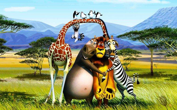 movies, 3D, Madagascar HD Wallpaper Desktop Background