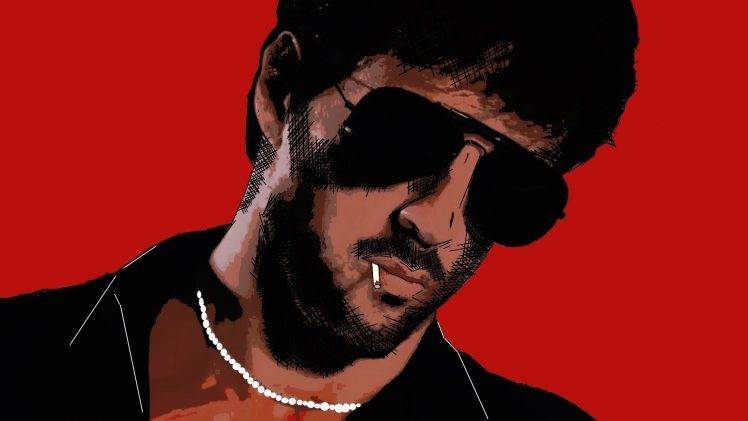 men, Glasses, Black And Red, Cobra (movie), Sylvester Stallone HD Wallpaper Desktop Background