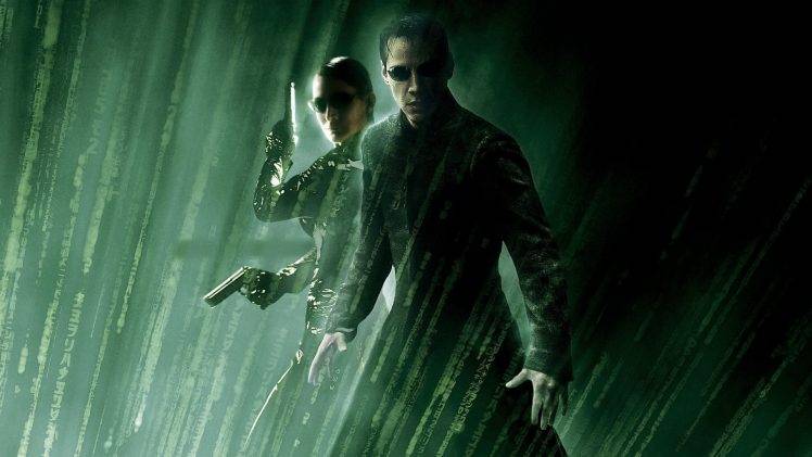 The Matrix, Movies, The Matrix Revolutions, Neo, Keanu Reeves, Carrie Anne Moss, Trinity HD Wallpaper Desktop Background