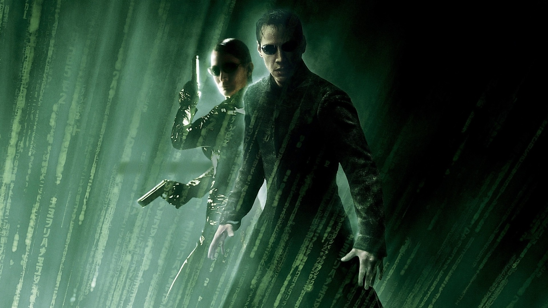 The Matrix, Movies, The Matrix Revolutions, Neo, Keanu Reeves, Carrie Anne Moss, Trinity Wallpaper