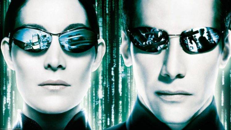The Matrix, Movies, The Matrix Reloaded, Neo, Keanu Reeves, Carrie Anne Moss, Trinity HD Wallpaper Desktop Background