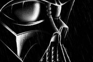 Darth Vader, Black, Rain, Wet, Movies
