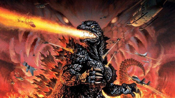 Godzilla, Movie Poster, Vintage HD Wallpaper Desktop Background