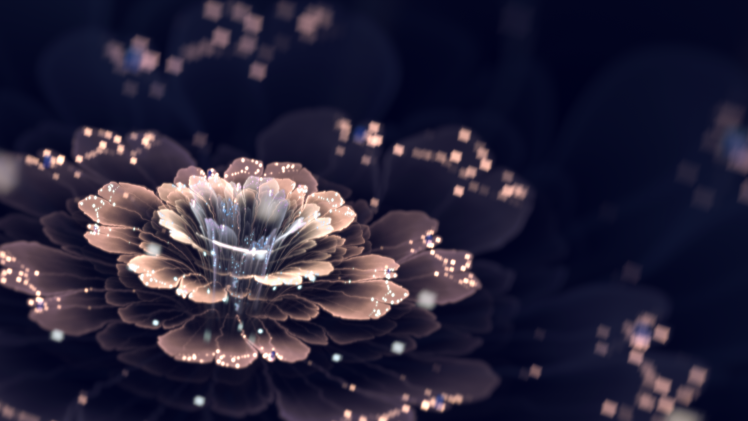 digital Art, CGI, Fractal Flowers, Fractal HD Wallpaper Desktop Background