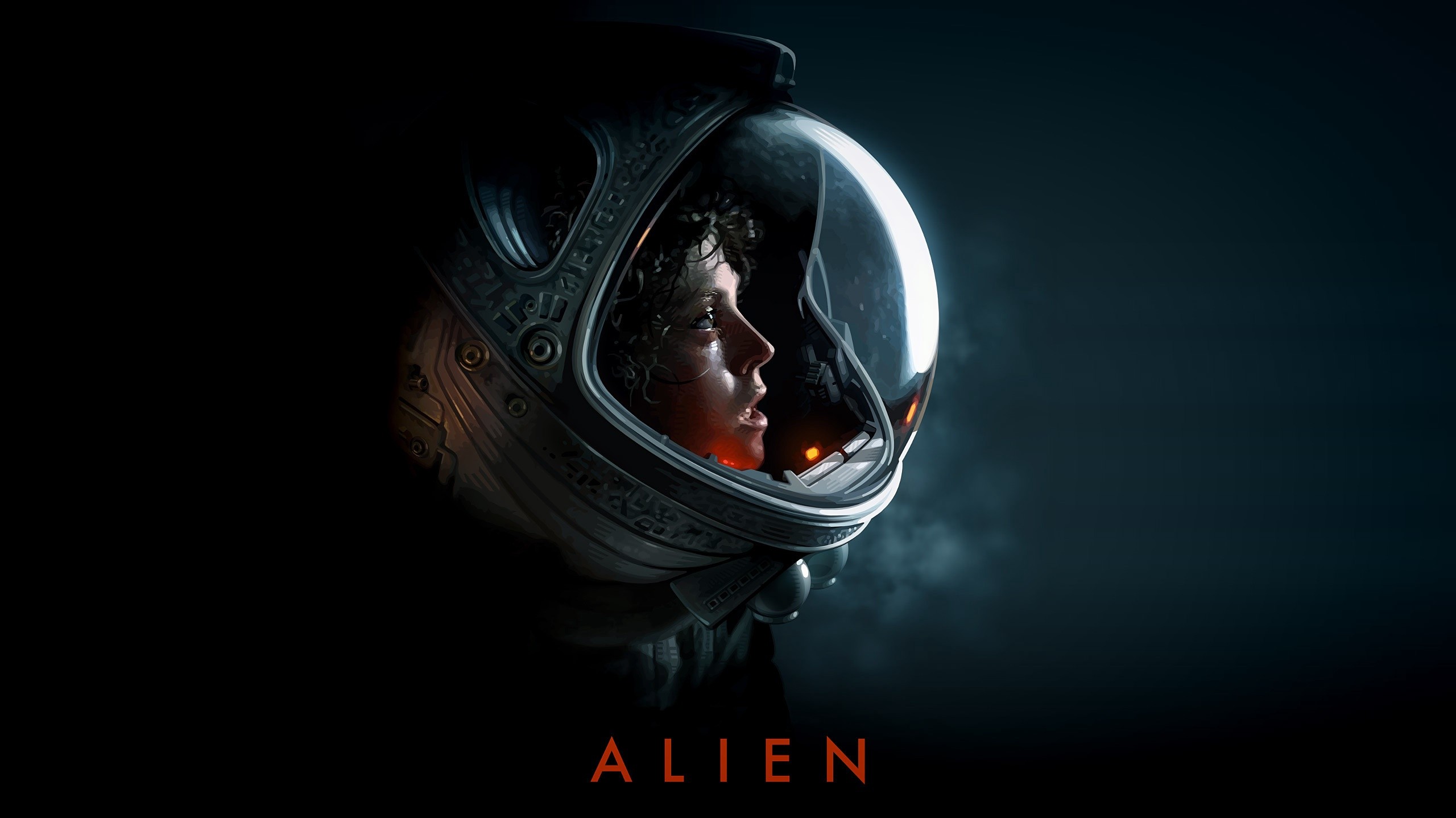 Alien (movie), Ellen Ripley, Xenomorph, Artwork, Science Fiction, Sigourney Weaver, Space Suit Wallpaper