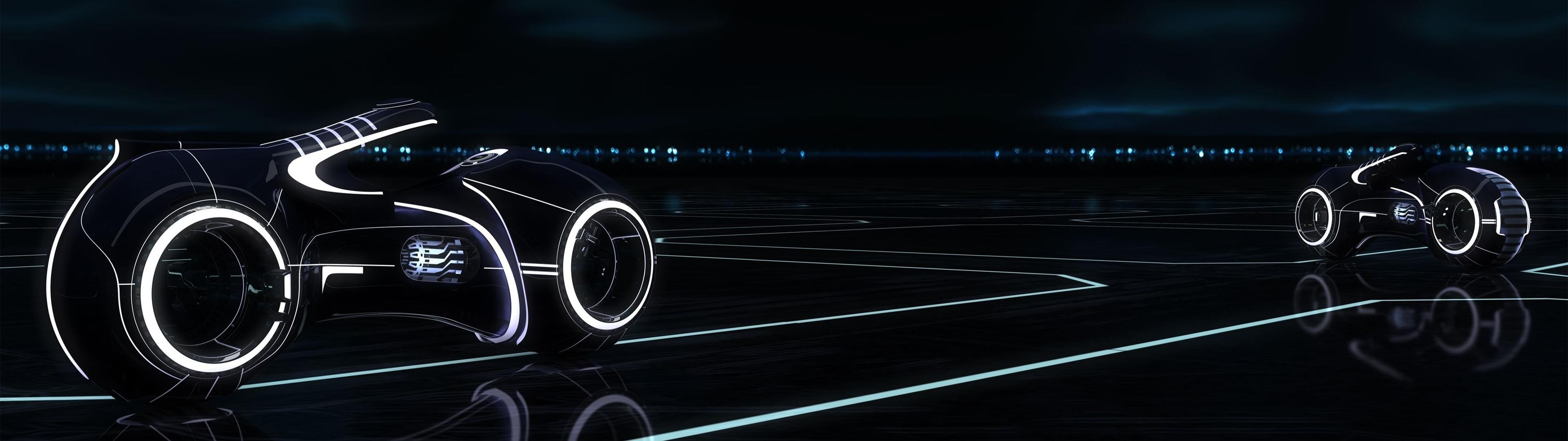 Tron: Legacy, Light Cycle, Movies, Multiple Display Wallpaper