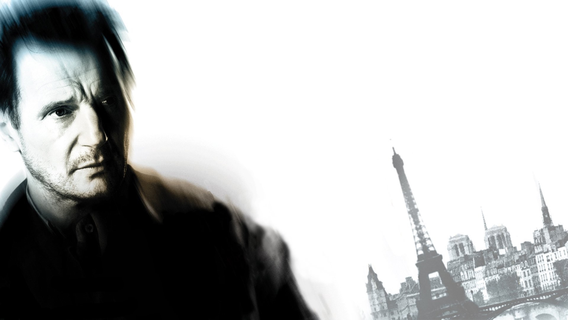 men, Actor, Liam Neeson, Movies, Movie Poster, Taken, Building, Paris, Eiffel Tower, France, Blurred Wallpaper