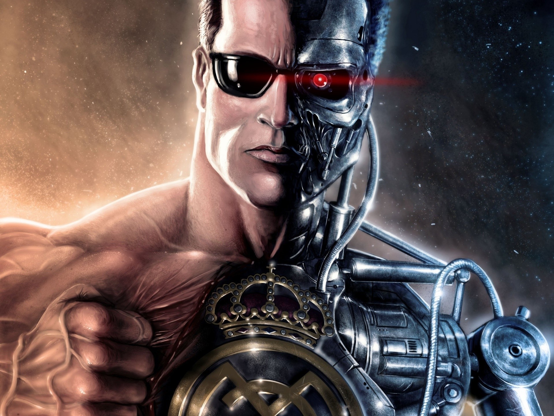 movies, Cyborg, Terminator, Artwork Wallpaper