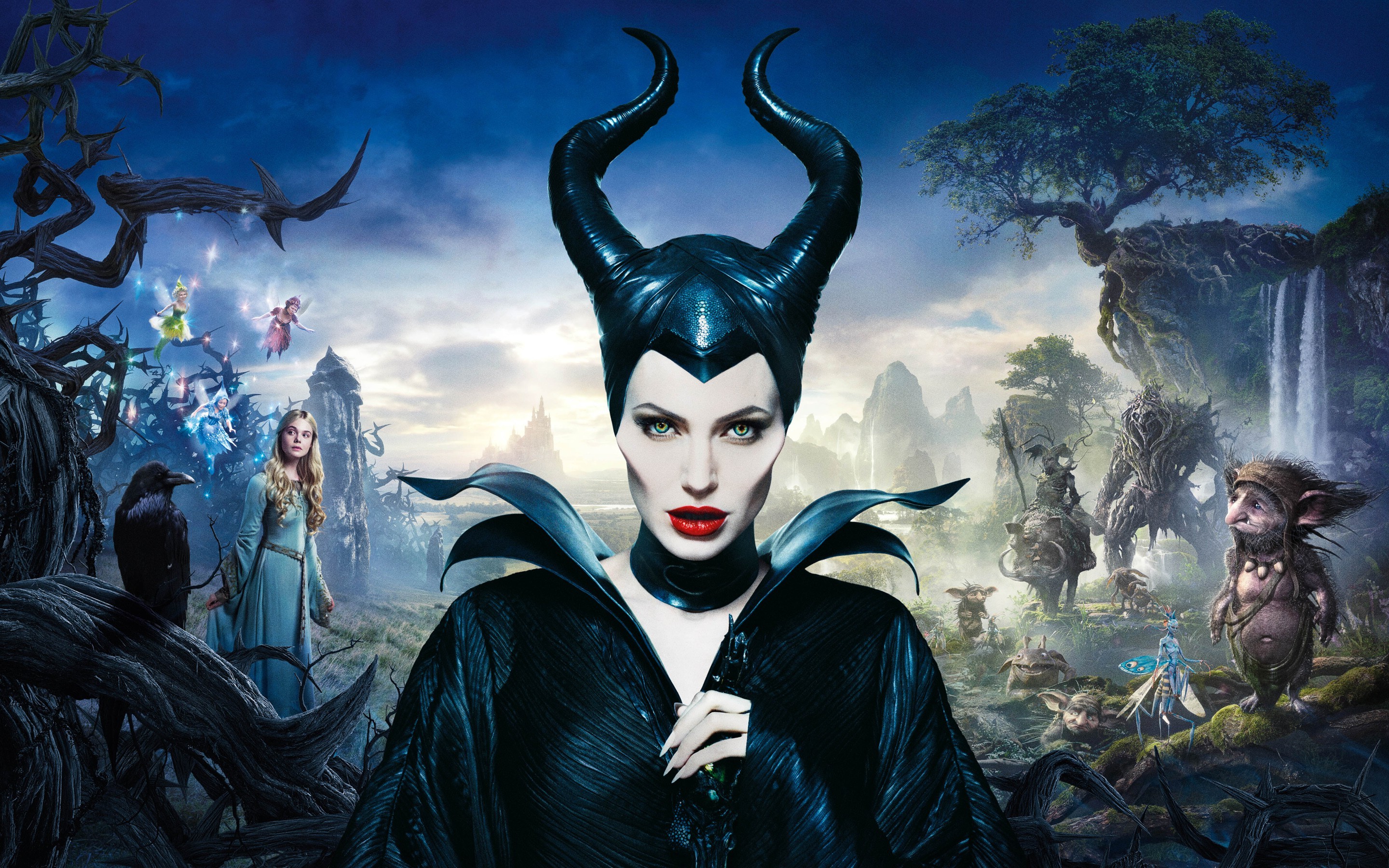 Maleficent, Angelina Jolie, Actress, Movies Wallpaper