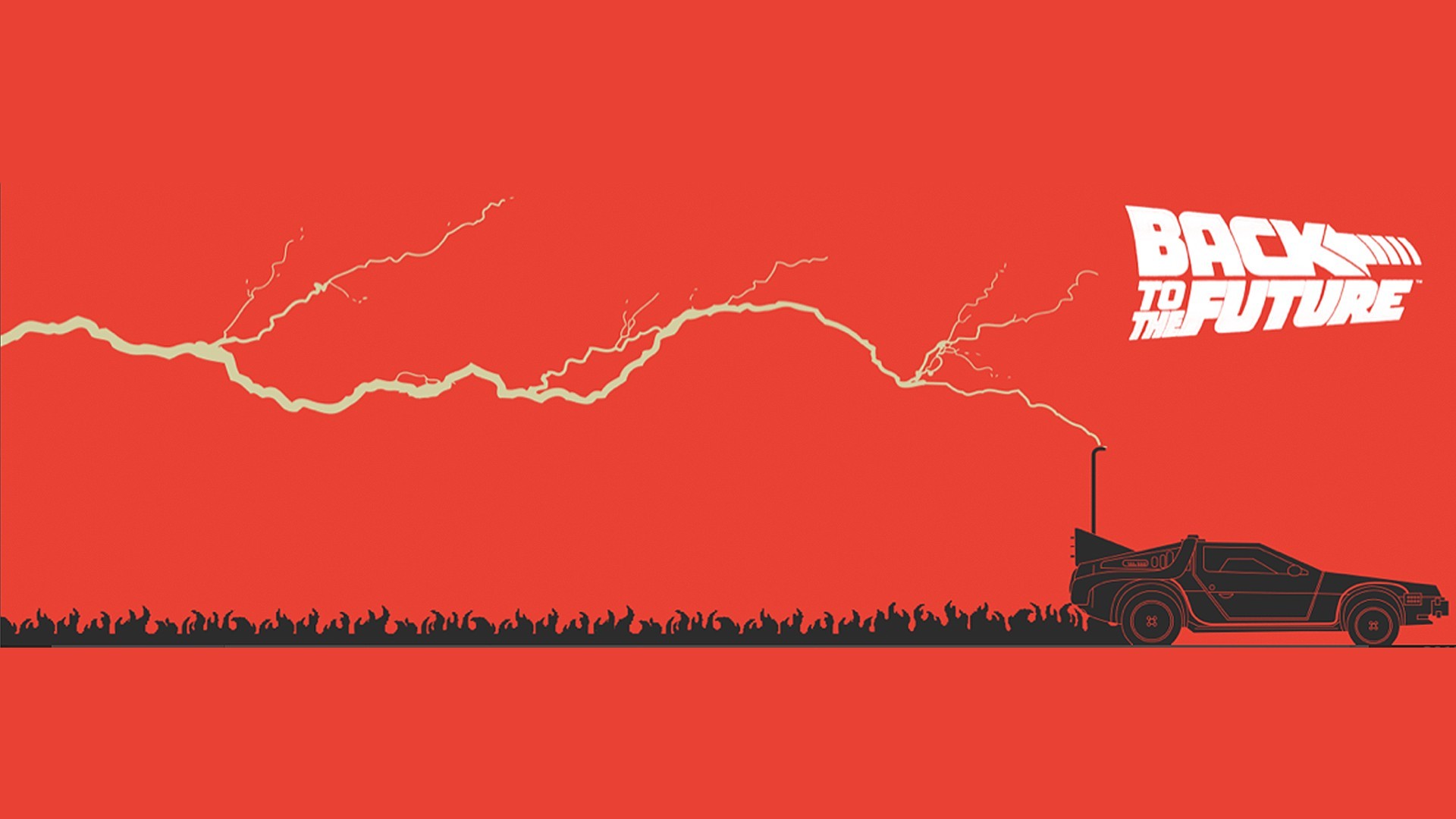 Back To The Future, Movies, Time Travel, Artwork, Minimalism Wallpaper
