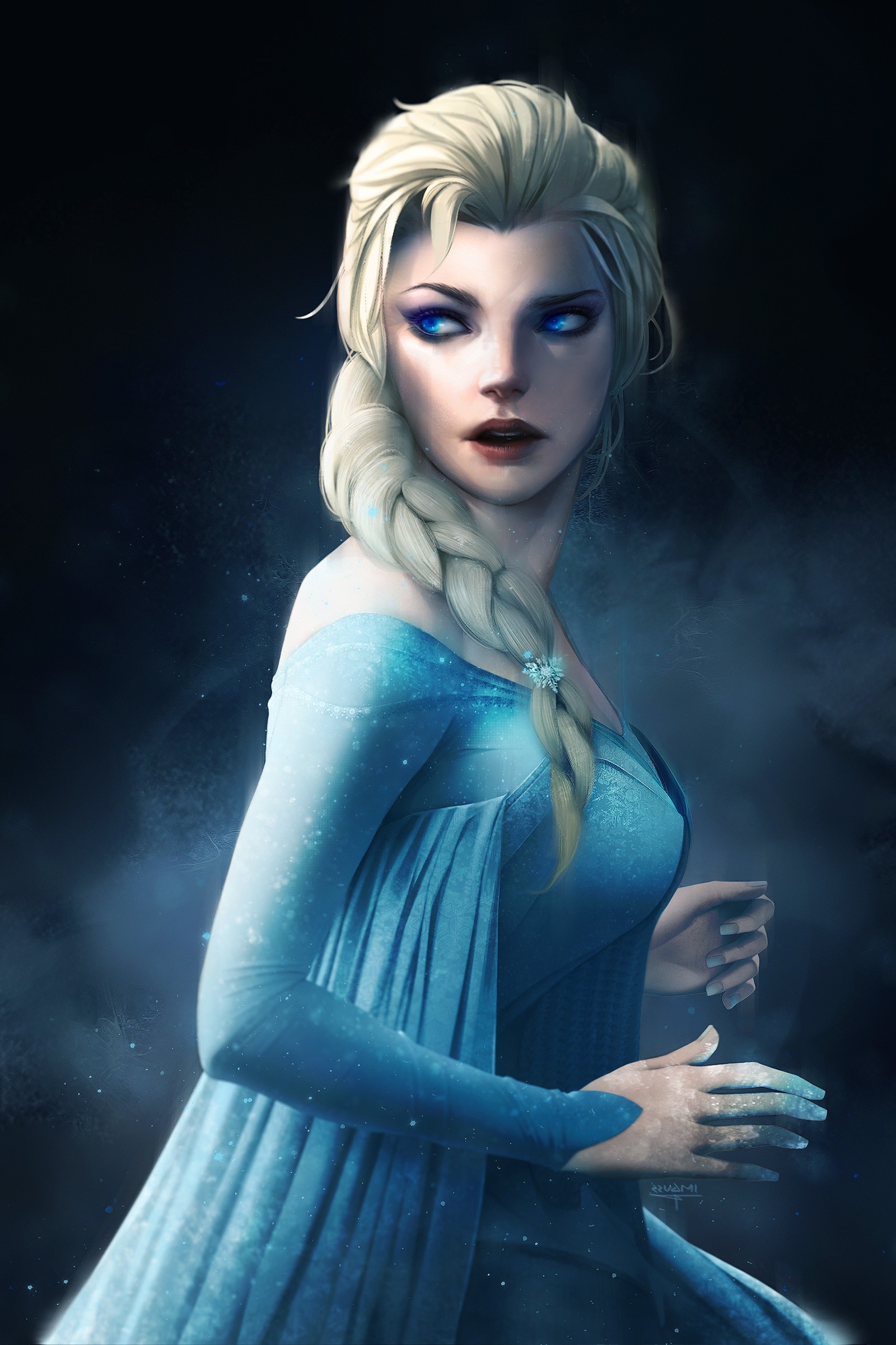 Princess Elsa, Frozen (movie), Artwork Wallpapers HD 