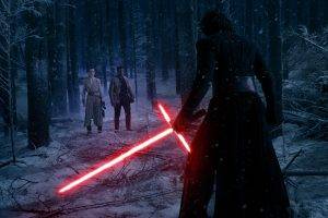 Star Wars: Episode VII   The Force Awakens, Rey, Lightsaber, Kylo Ren