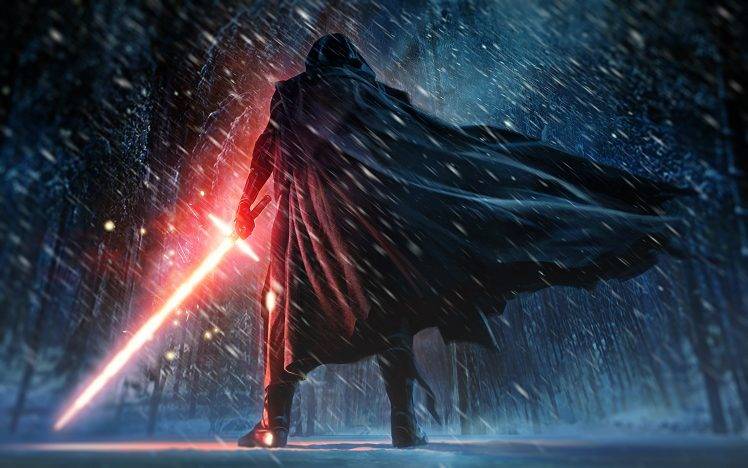 Star Wars: Episode VII   The Force Awakens, Kylo Ren, Fantasy Art, Lightsaber HD Wallpaper Desktop Background