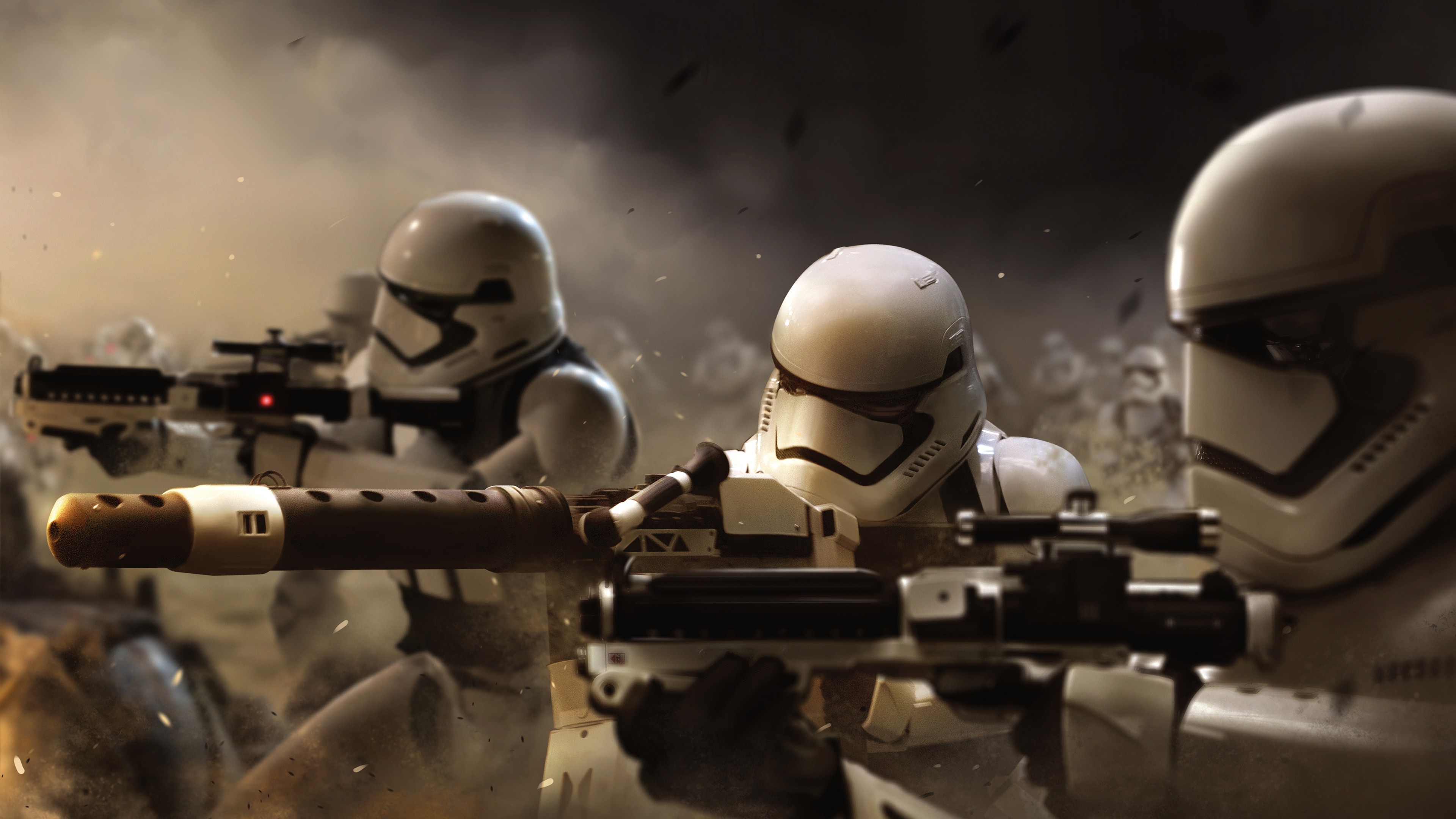 Star Wars: Episode VII   The Force Awakens, Stormtrooper, Battle, Star Wars, Science Fiction Wallpaper