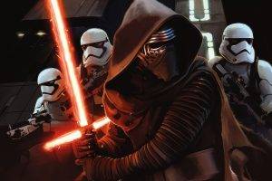 Star Wars: Episode VII   The Force Awakens, Artwork, Kylo Ren, Stormtrooper