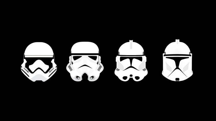 Star Wars, Storm Troopers, Minimalism, Helmet HD Wallpaper Desktop Background