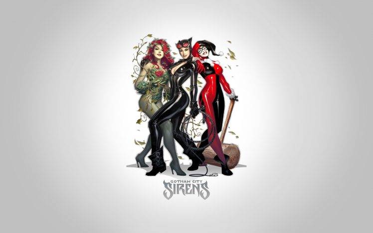 Harley Quinn, Catwoman, Poison Ivy, Gotham City, Comics, Marvel Comics, Superhero, Batman HD Wallpaper Desktop Background
