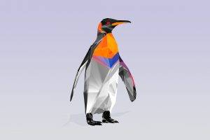 birds, Penguins, Abstract, Geometry