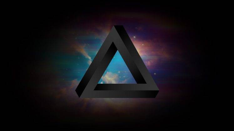 abstract, Penrose Triangle HD Wallpaper Desktop Background