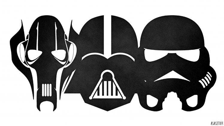 Darth Vader, Stormtrooper, Star Wars, Minimalism, Grievous, Colorful HD Wallpaper Desktop Background