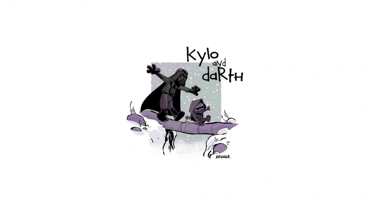 Kylo Ren, Darth Vader, Star Wars, Calvin And Hobbes HD Wallpaper Desktop Background