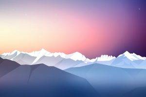 abstract, Landscape, Artwork, Mountain