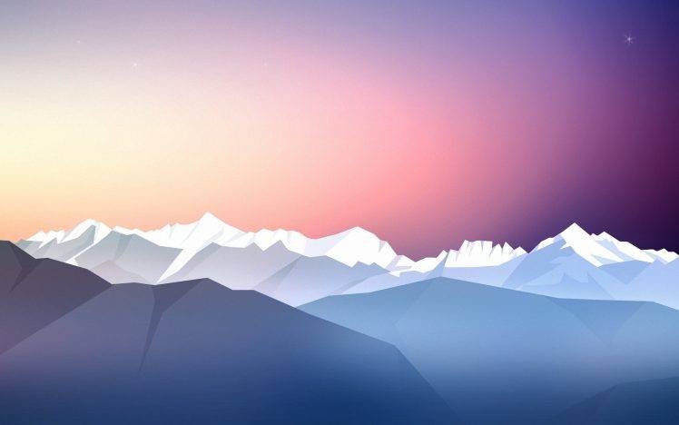 abstract, Landscape, Artwork, Mountain HD Wallpaper Desktop Background